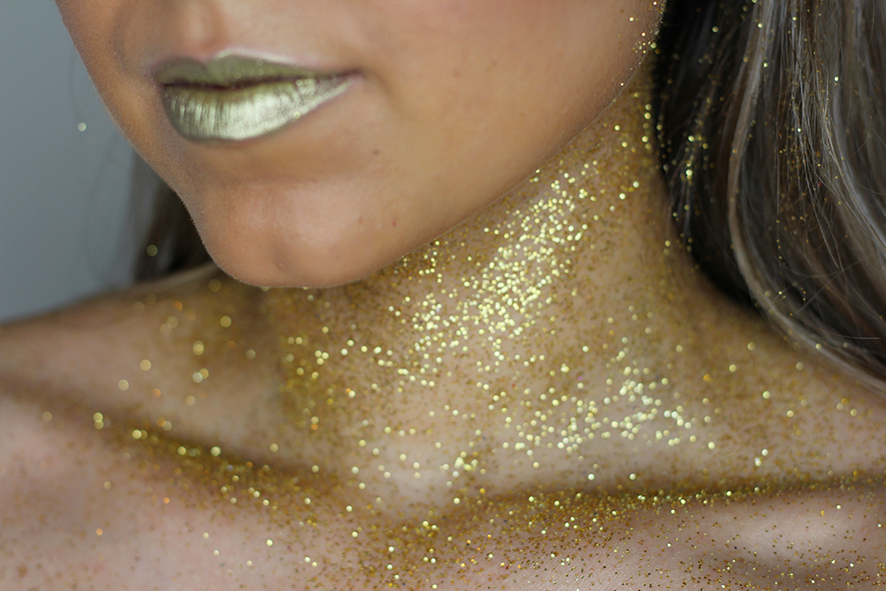maquiagem de carnaval sereia dourada glam 5